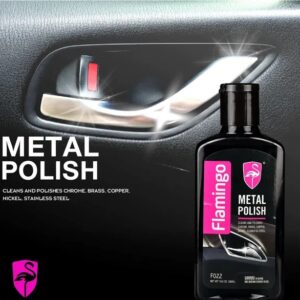 Flamingo Metal Polish 300ML – Multi-Surface Metal Cleaner & Shine Restorer for Chrome, Brass, Copper & Stainless Steel