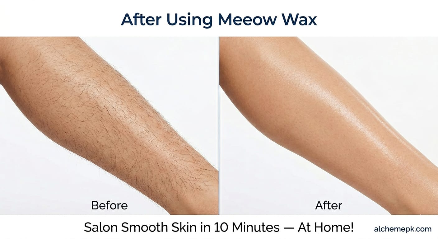 Meeoow Club 10 Min Painless Body Wax Orange Hair Removal Powder for Women - Image 3