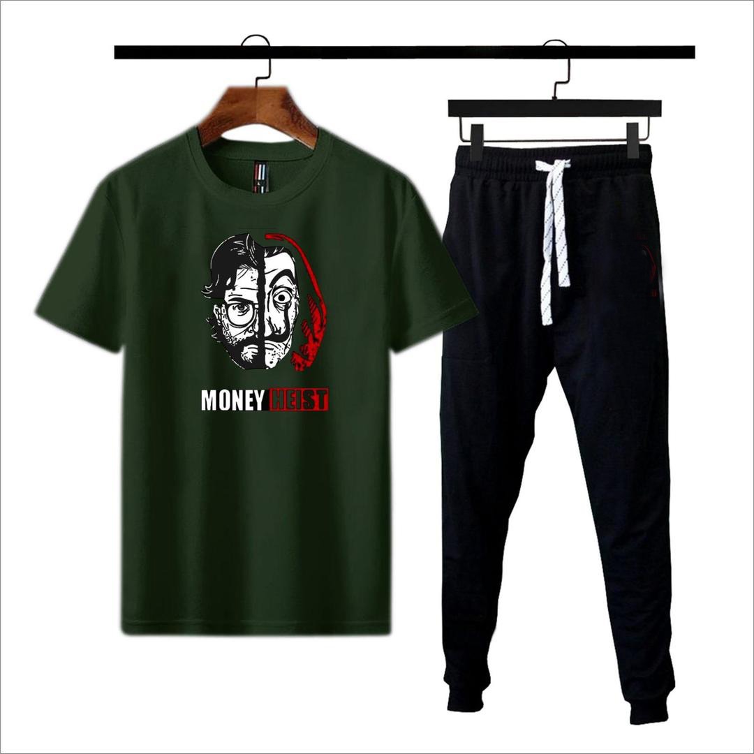 Premium Micro Menโs Tracksuit Money Heist Print โ Comfortable Sportswear | Gym & Workout Suit - Image 3