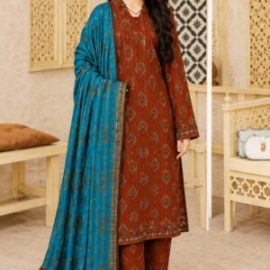 Salim Design 01 – 3 Piece Air Jet Premium Printed Lawn Suit