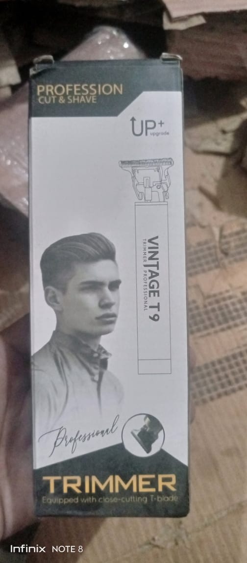 Vintage T9 Professional Trimmer โ Close-Cutting T-Blade Hair Clipper for Men - Metal Body - Image 7