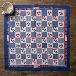 12 Pcs Classic Premium Pure Cotton Table-Printed Roti Romal/ Chouras Regular Romaal (23.5" x 23.5") – Random Color / Design