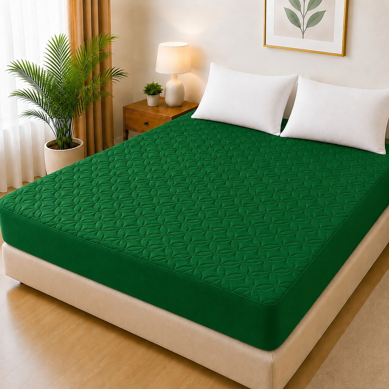 Ultrasonic Quilted Waterproof Mattress Protector โ Joint-Free Fitted Cover (King Size) - Image 5