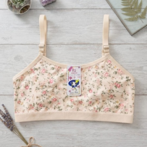 Summer Stuff Soft Printed Cotton Lawn Teenagers Bra โ Beige