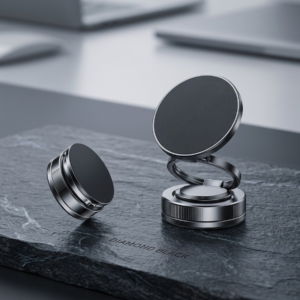 Vacuum Adsorption Magnetic Mobile Phone Holder & 360ยฐ Rotatable Car Mount Bracket | Mobile Holder For Car | Self-Adhesive Magnetic Mobile Holder