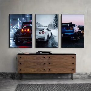 Set of 3 Premium Wall Art Photo Tiles – Modern Home Decor Sets 8x11