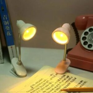 Mini Book Light with Clip โ Portable LED Reading Lamp, Travel Bedroom Night Light, Eye Protection (Random Color)