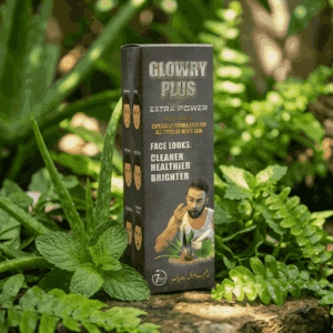 GLOWRY PLUS Extra Power Mud Mask for Men | Deep Pore Cleanser & Oil Control Face Mask | Natural Skin Brightening & Cooling Mud Mask