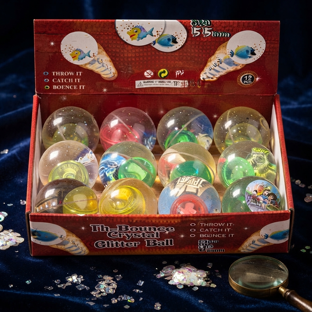 High Bounce Crystal Glitter Ball (Random Design) - Image 3