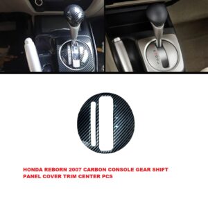 Honda Civic Reborn 2007 Carbon Fiber Gear Shift Panel Cover Trim โ Center