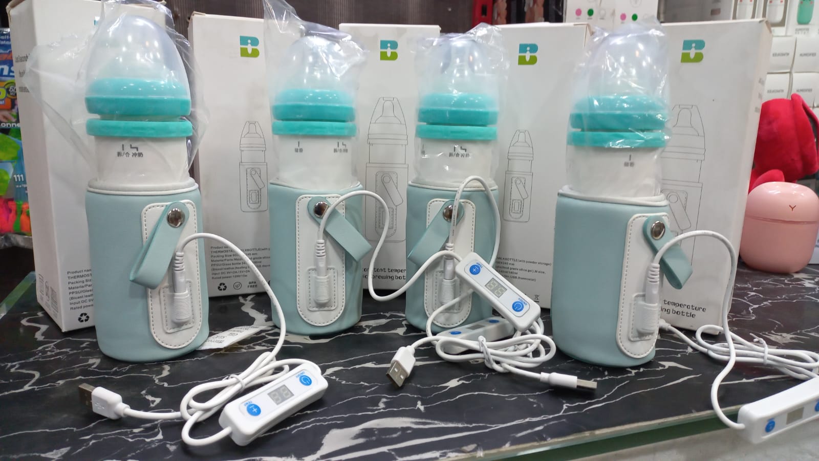 USB Baby Bottle Warmer With Adjustable Temperature Display Portable Milk Warmer For Convenient Baby Feeding At Home Or On The Go - Image 3