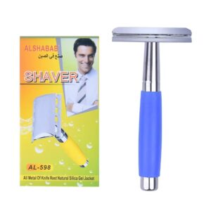 ALSHABAB Double Edge Safety Razor Eco-Friendly Reusable Men'S Morning Grooming Shaving Carbon Steel Blades Personal Care