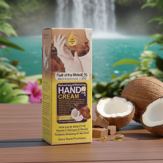 Tropical Essence: 2-in-1 Hydrating & Brightening Coconut Hand Cream - Image 3