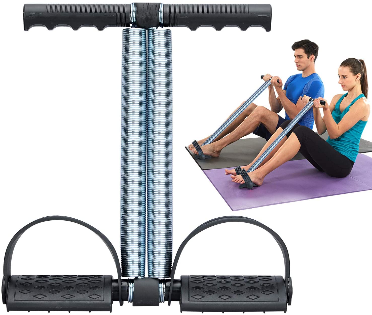 Tummy Trimmer Double Spring Heavy Duty Fitness Equipment Portable Workout Machine For Home Gym Exercise - Image 4