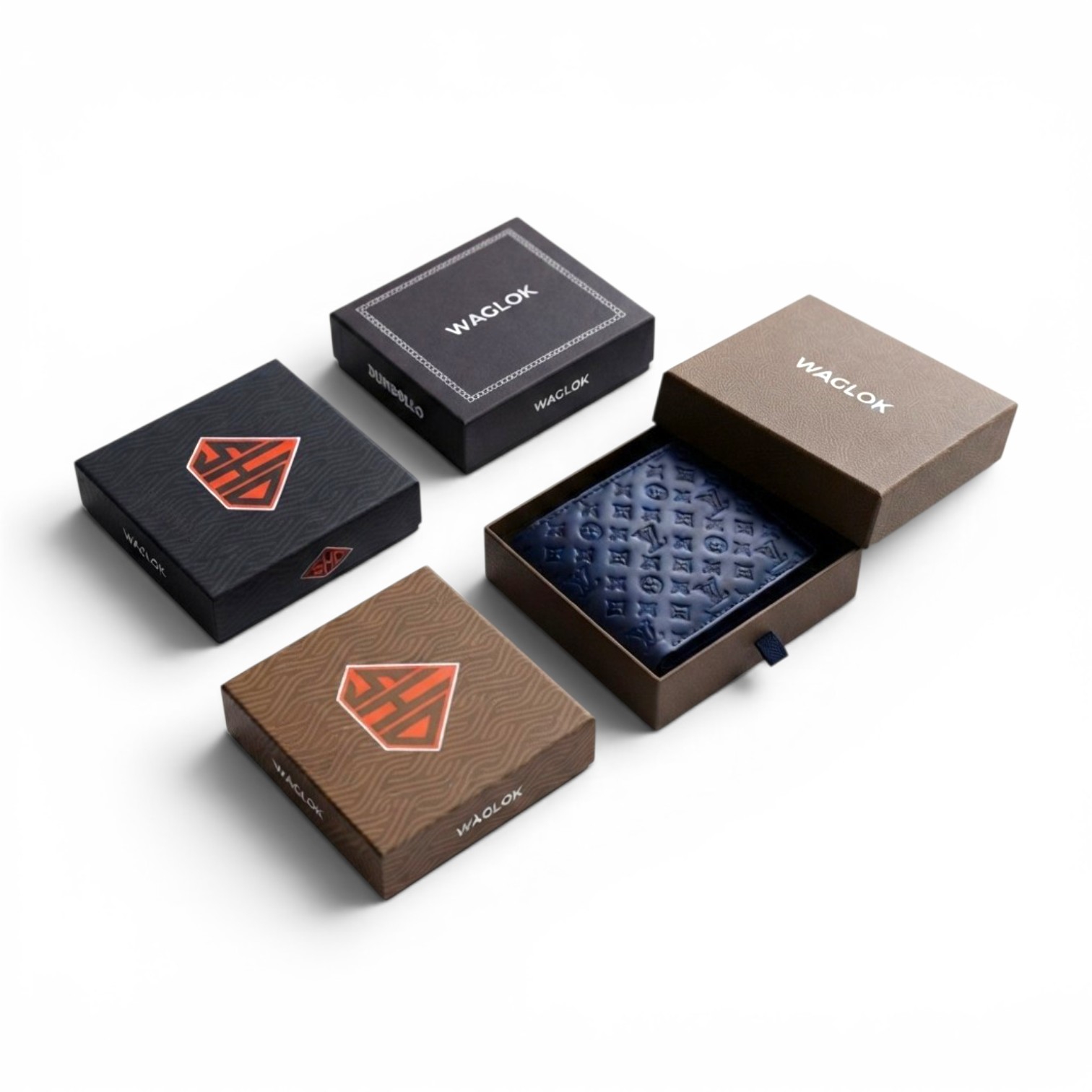 Men's Genuine Leather Bifold Wallet with Gift Box | Monogram Pattern RFID Card Holder Pocket Friendly Wallet - Image 7