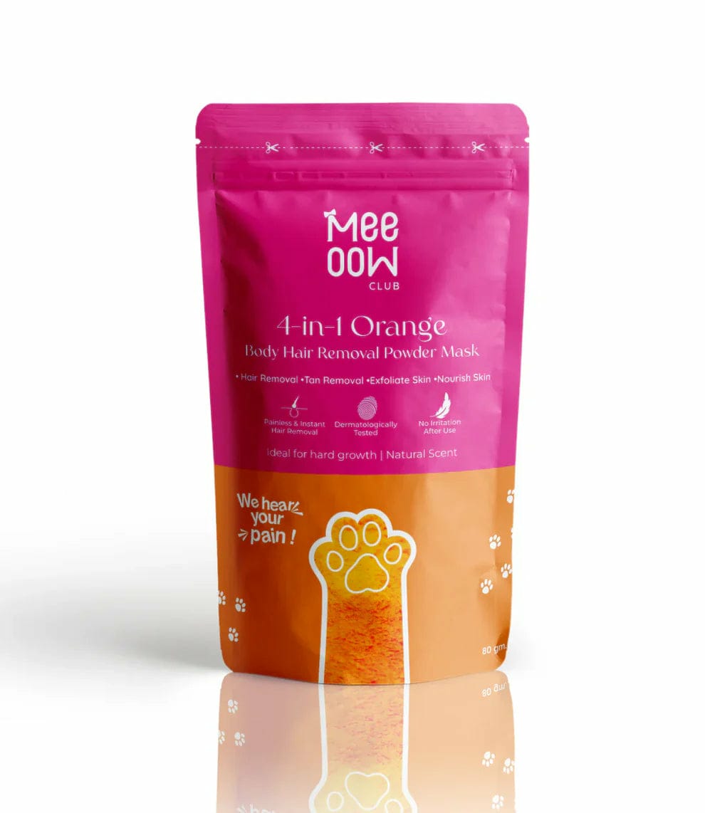 Meeoow Club 10 Min Painless Body Wax Orange Hair Removal Powder for Women - Image 2
