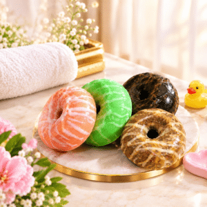1 Pc - Donut Baby Soap Soft Care For Your Little One - Personal Care Accessory Designed For Styling And Daily Routine - 100g (Random Color)