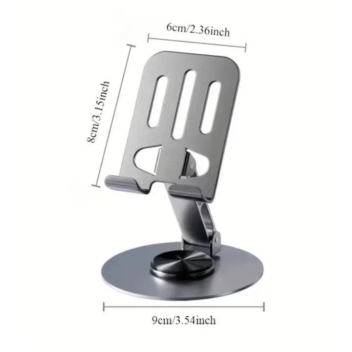 Metal Body Adjustable Phone Holder โ Foldable Desktop Stand for Mobile Phones - Image 3