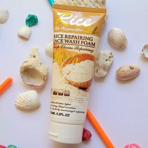 Yardlie Professional Rice Repairing Face Wash Foam 150ml Professional Rice Repairing Face Wash Foam with Kojic Acid - Image 3