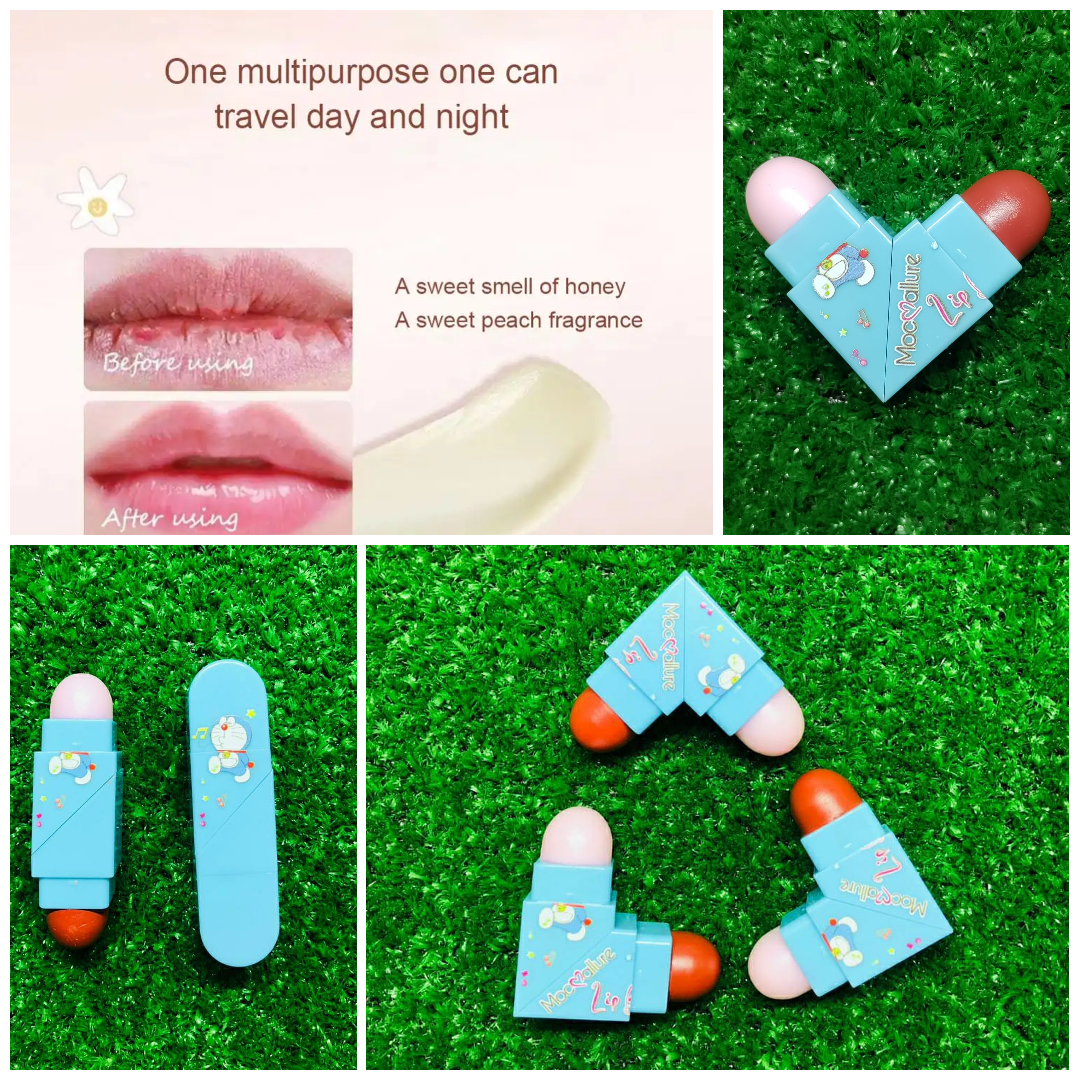 2 In 1 Moisturizing Lip Balm And Lipstick - Personal Care Accessory Designed For Lip Care And Daily Routine (Random Color)