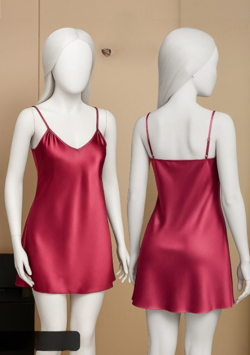 Satin Slip Dress β Sleeveless Camisole with Adjustable Thin Straps | Free Size - Image 4